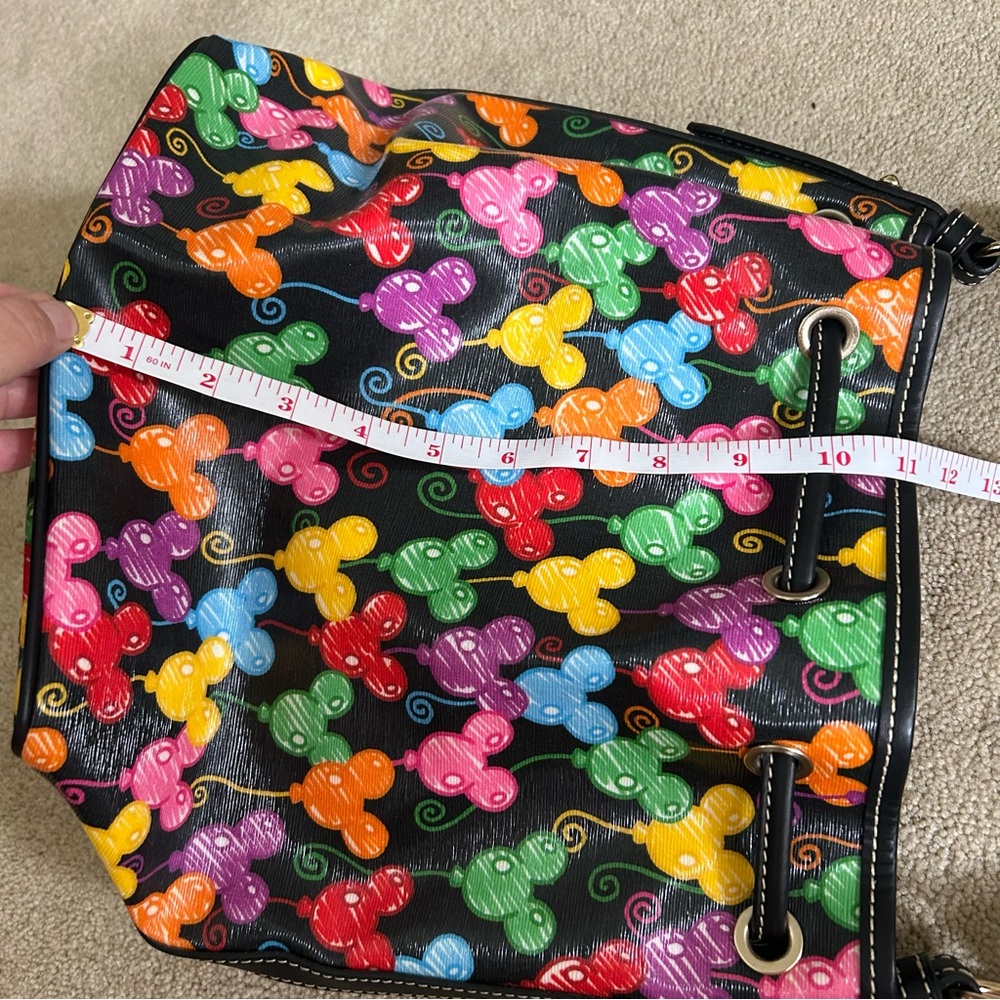 Dooney & Bourke Disney Parks Mickey Ballloons Anniversary Drawstring Purse Bag - Picture 4 of 11